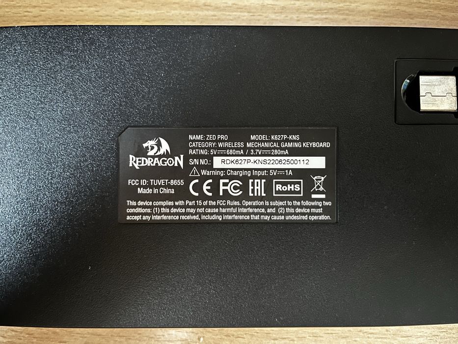 Механична геймърска клавиатура Redragon Zed Pro K627-KNS