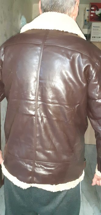 Geaca piele inblanita masura L