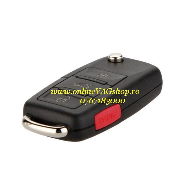 Carcasa cheie briceag ORIGINALA cu 3 Butoane + buton Panica