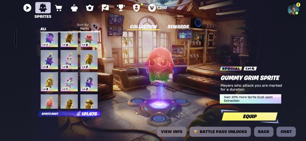 Vand Sprite Fortnite Cube sprite Gem sprite Holofoil