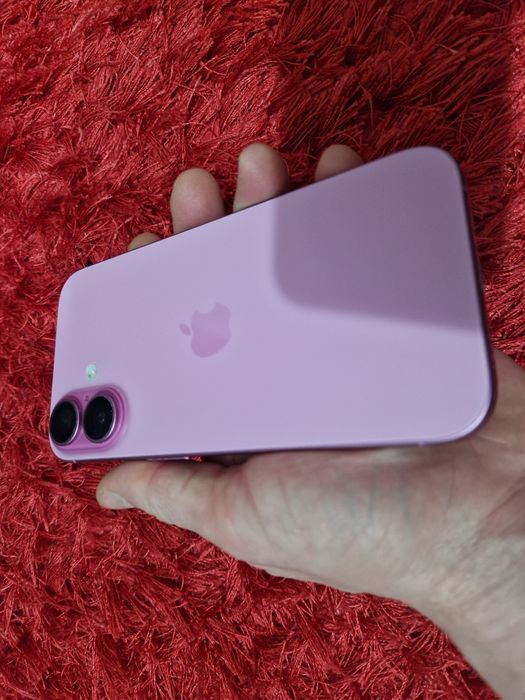 -Iphone 16, ca Nou, 256Gb, 8Ram, E-Sim, Pink Titanium, ireprosabil, ba