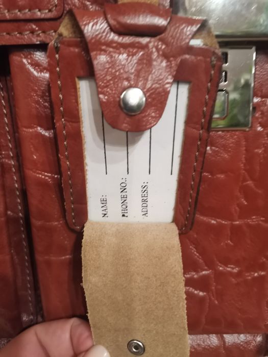 Мъжка бизнес чанта от естествена кожа