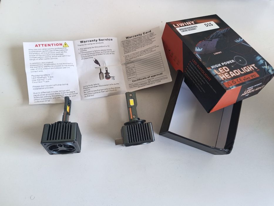 ТОП ЦЕНА, лед крушки D1S D2S D3S D5S D8S LED 12000LM 120W, С гаранция