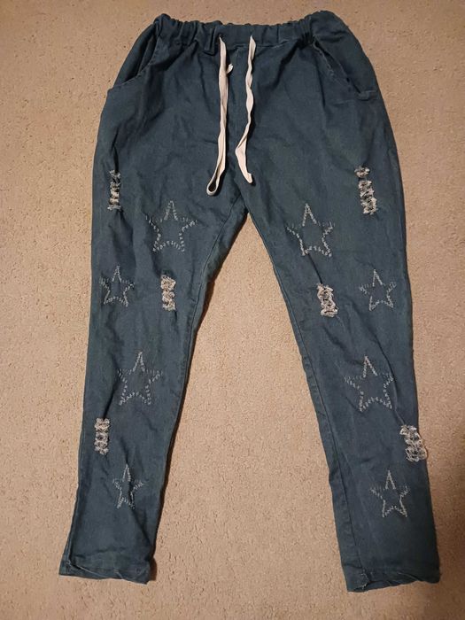 НОВИ!Дамски дънки с ластик