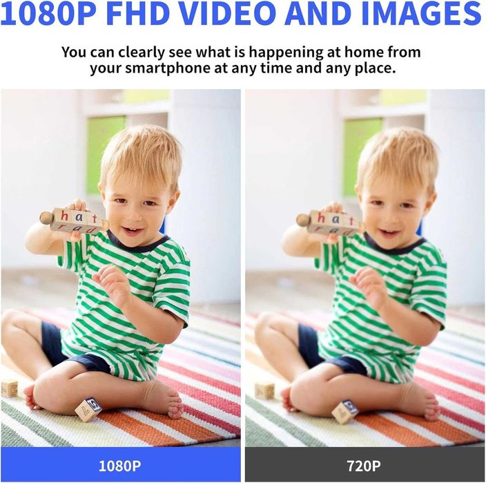 2K 4MP Охранителна WiFi Камера Hiseeu – 360° Цветно нощно виждане