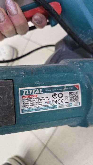 Штраборез  Total 125мм