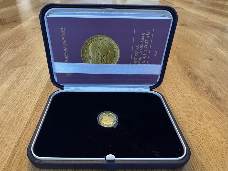 Medalia BNR “Ardealul Nostru” 6,55 g Aur 900‰ Calitate Proof