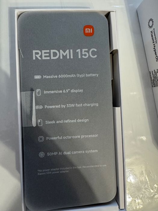Telefon nou Xiaomi Redmi 15C 256GB ROM 8gb RAM încărcare rapida.
