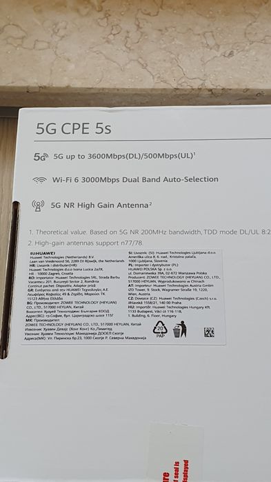 HUAWEI B350 4G+ VPN Router Flybox NOU Necodat Garantie Digi Orange Vodafone Supraveghere Video Sate Auto Rulote Hale Panouri Solare Curier OLX