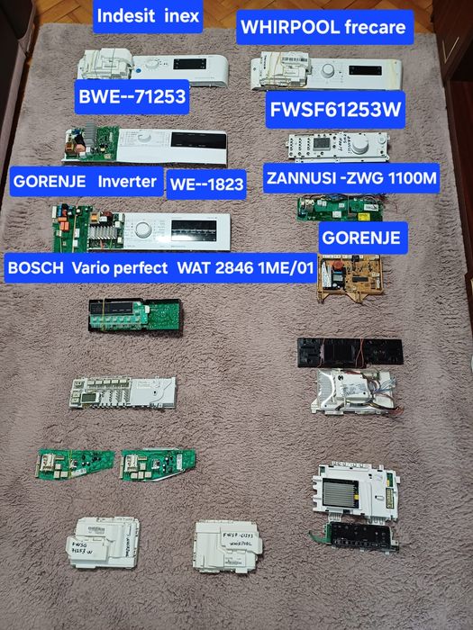 Placă bord calculator pentru mașini de spălat rufe