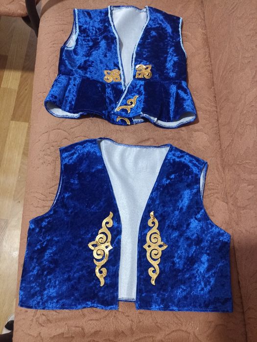 Детский бөрік с жилеткой