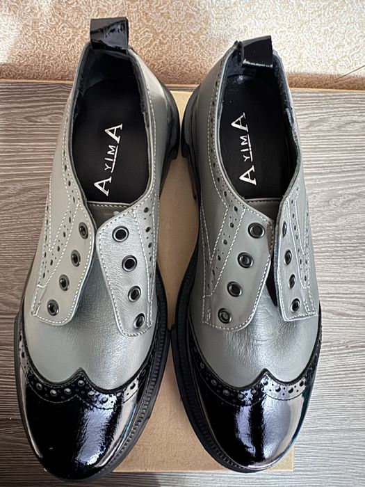 Стильные кожанные ботинки Amiya 38р