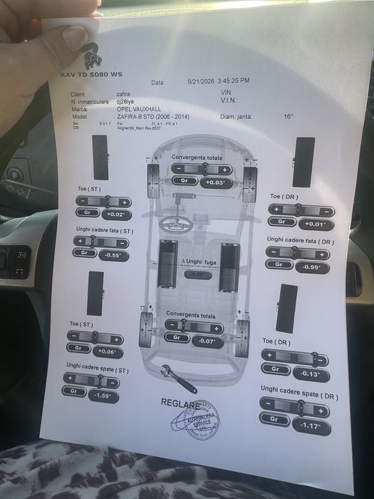 Vand opel zafira