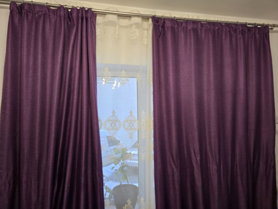 Set 2 bucăți draperie + perdea
