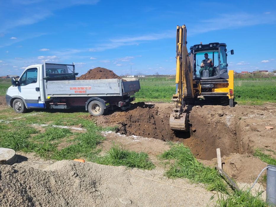 Inchiriez buldoexcavator sapaturi, lucrari diverse