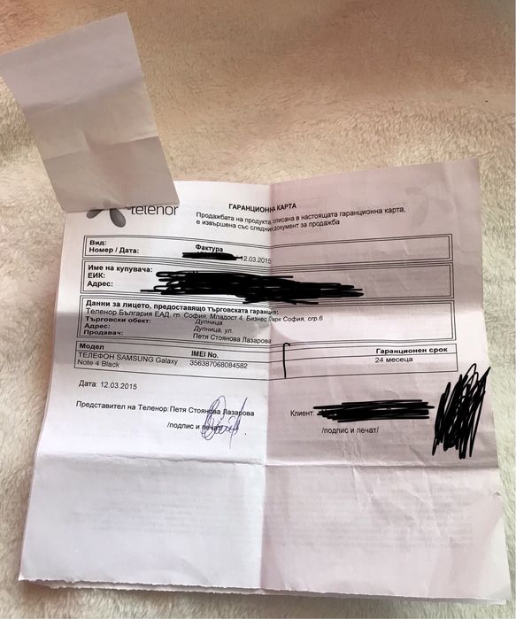 /ОРИГИНАЛЕН/Samsung Galaxy Note 4 в черно/Самсунг Галакси Ноут 4