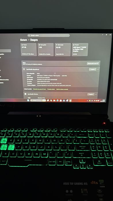 Leptop asus tuf a 15