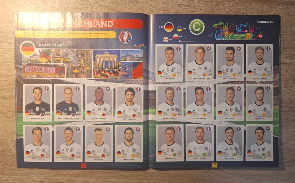 Попълнен Албум Панини Евро 2016