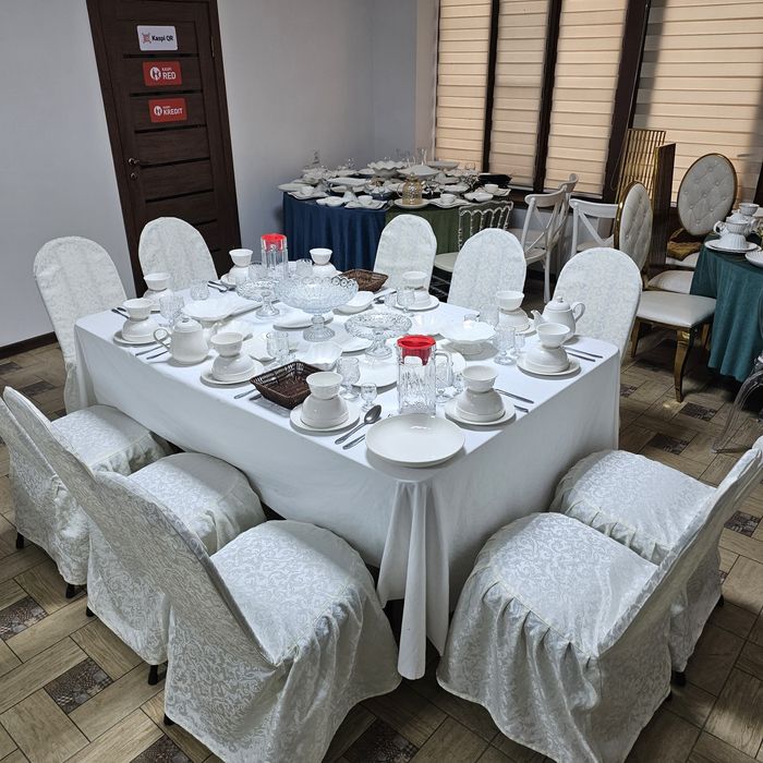 Прокат Аренда Стол Посуда Самал 3