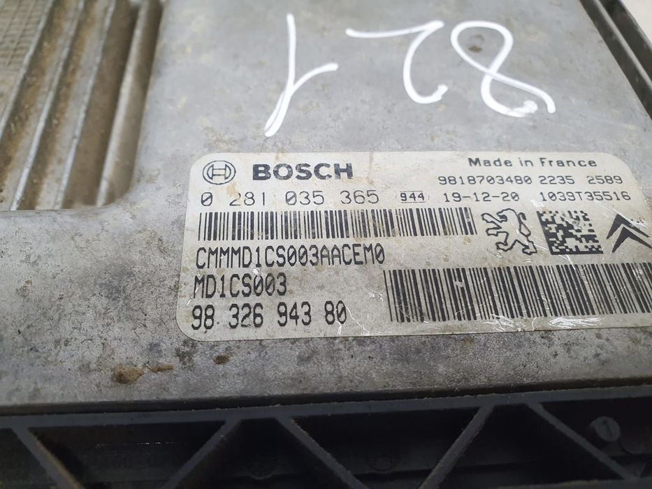 Calculator motor ecu 9832694380 0281035365 1.5 D15DT Opel Combo E (2018 - 2019)