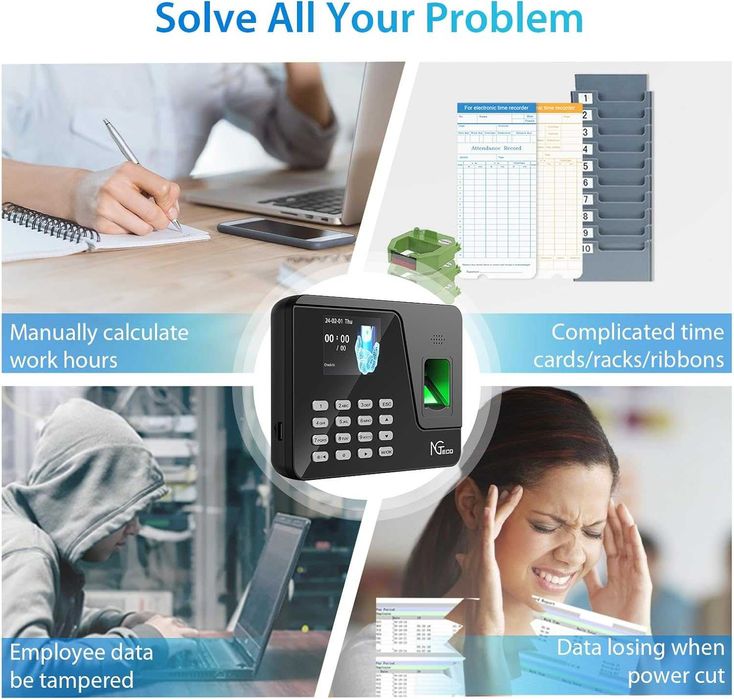 Aparat Pontaj (prezenta) Amprenta+ COD, 500 Utiliz, REDUS de la 500RON