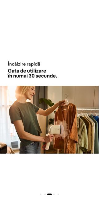 Aparat de călcat vertical cu abur Braun