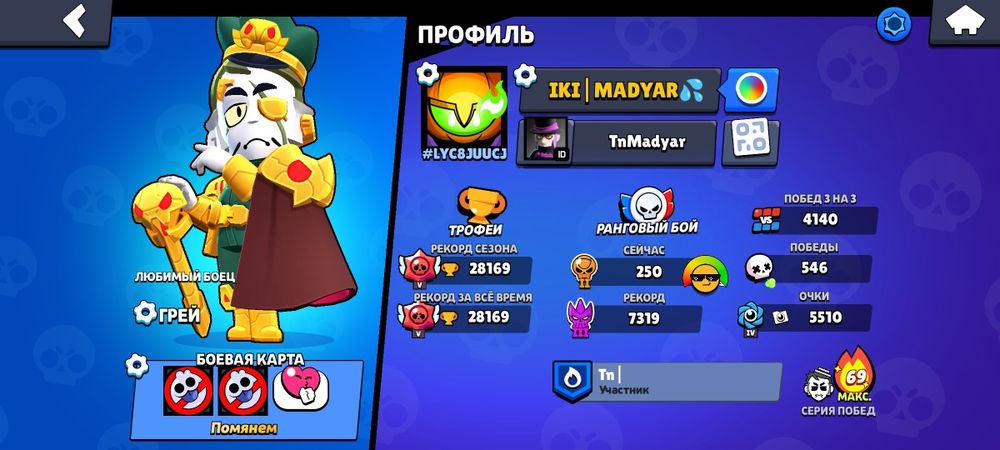 Аккаунт в бравл старс