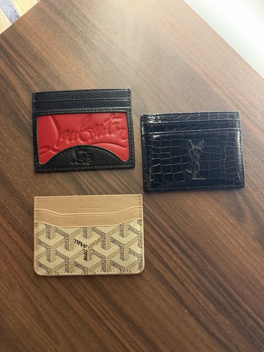 Портфейл кардхолдър картодържател на goyard louboutin yves saint laurent