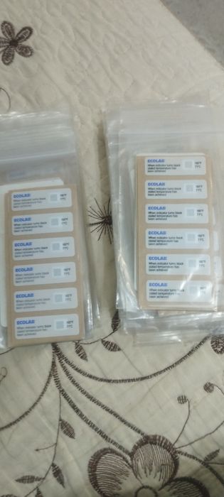 Индикаторы температуры Ecolab для посудомоек (160°F/71°C)