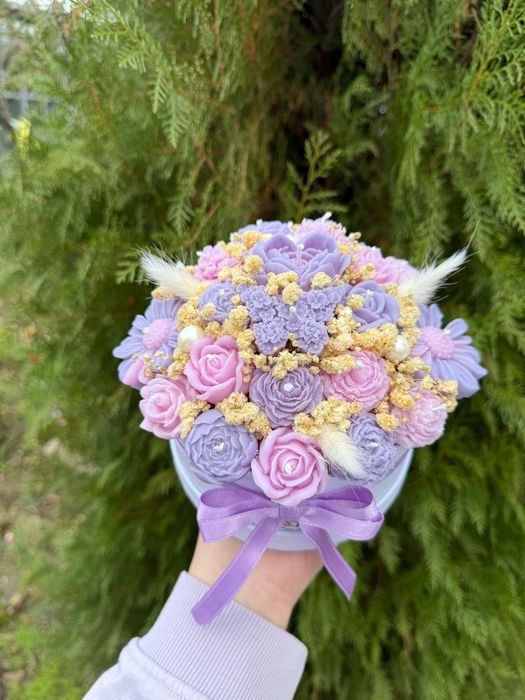 Ароматни букети от соеви свещи