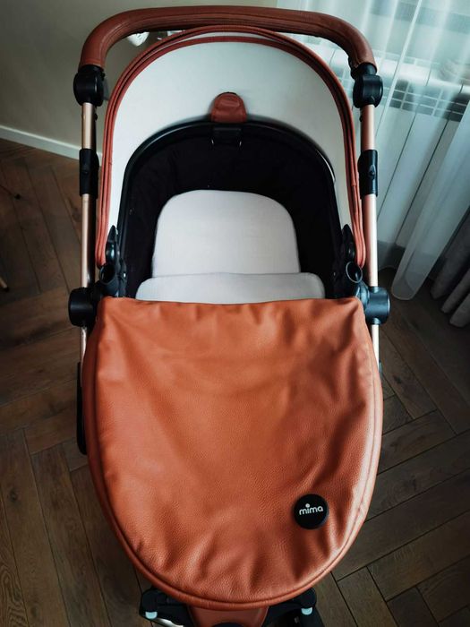 Детска количка Mima Xari Camel 2в1 + зимен чувал и дъждобран