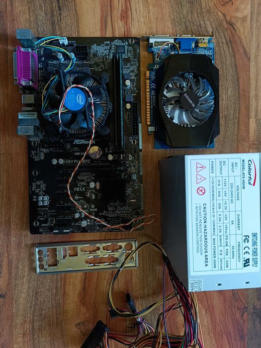 H81 Pro BTC + GT 730 2GB + CPU G3260 + 16gb ram + 256GB SSD + 450W PSU