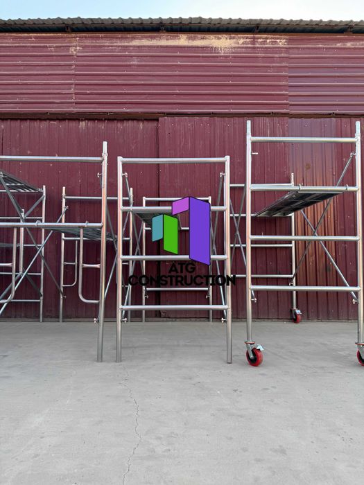 Заводские строительные леса, оцинковка, настил, труба Ø40×2.5мм, Китай