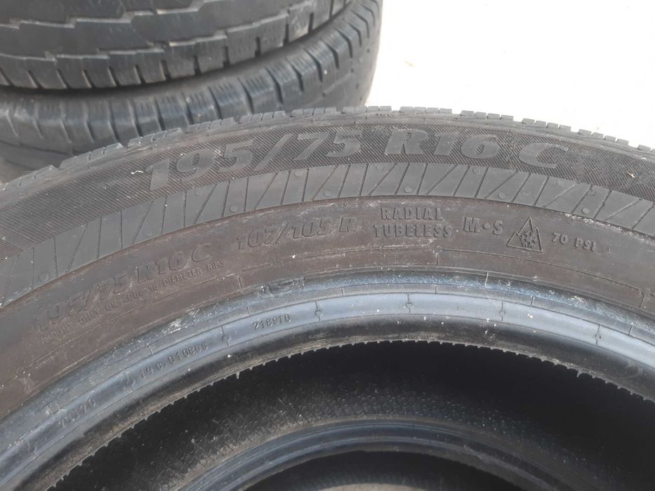 Бусови гуми NORDEX и MATADOR M+S 195/75 R16C грайфер 4-6мм 6 бр.