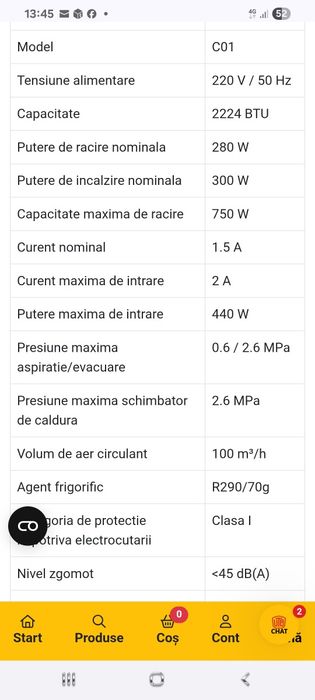 Vând clima  folosita de doua ori in rulotă