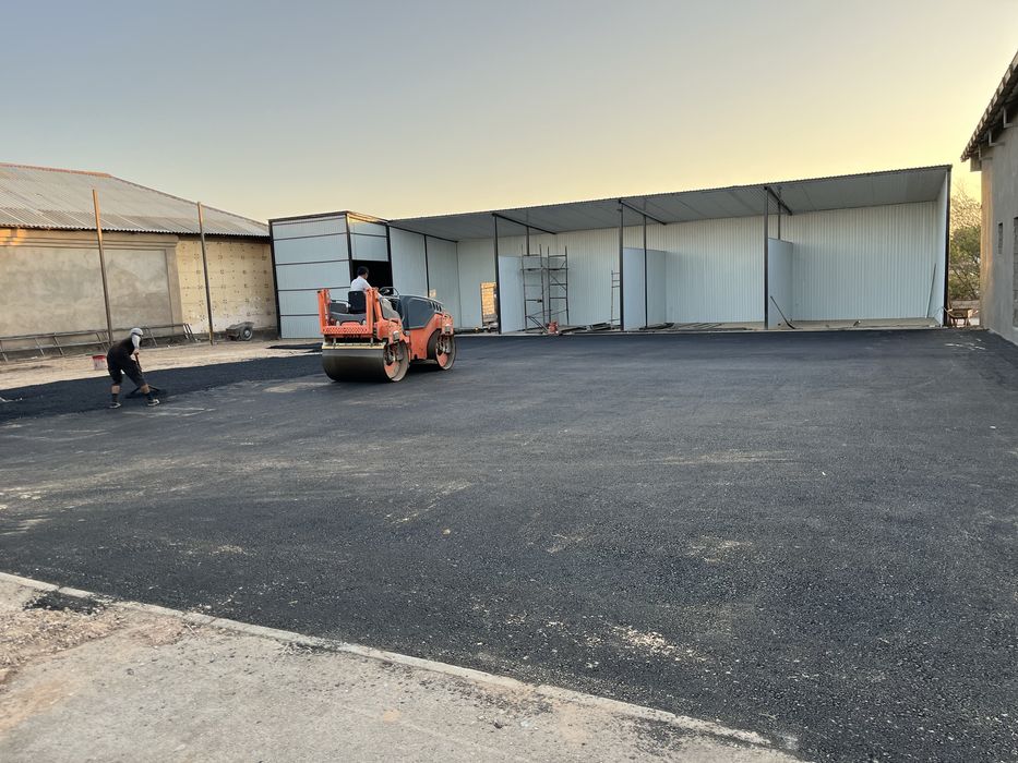 Укладка асфальта. Асфальт. Шымкент