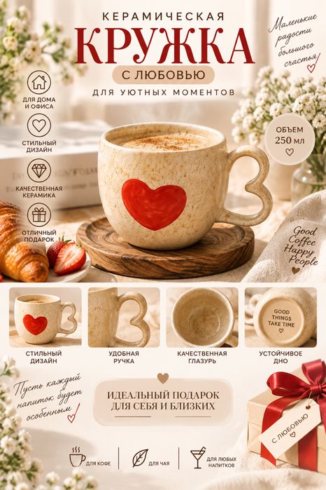 Кружки керамические