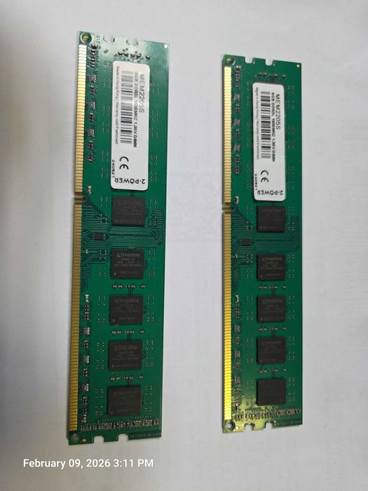 Memore RAM 16G (2x8G Dual) DD3L 1600Mhz DIMM Kingston