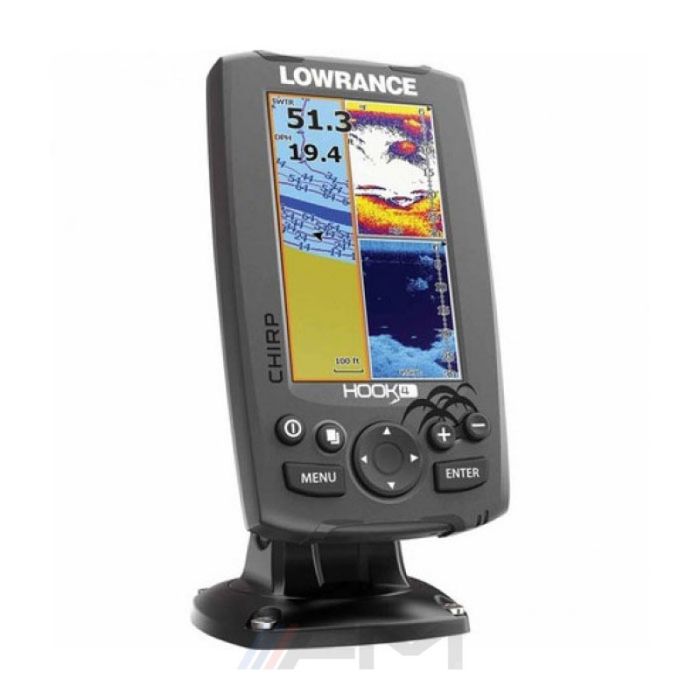 Сонар LOWRANCE Hook-4 CHIRP Combo (BG Menu) с GPS