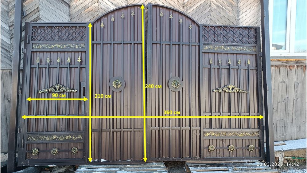 Продам ворота с калиткой