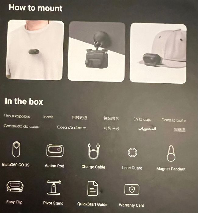 Camera video Insta360 Go 3S NOU Sigilat | 128GB 4K Sport Maini libere x3 x4