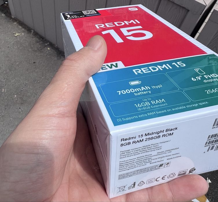 Срочно! Redmi 15. 256gb Новый!