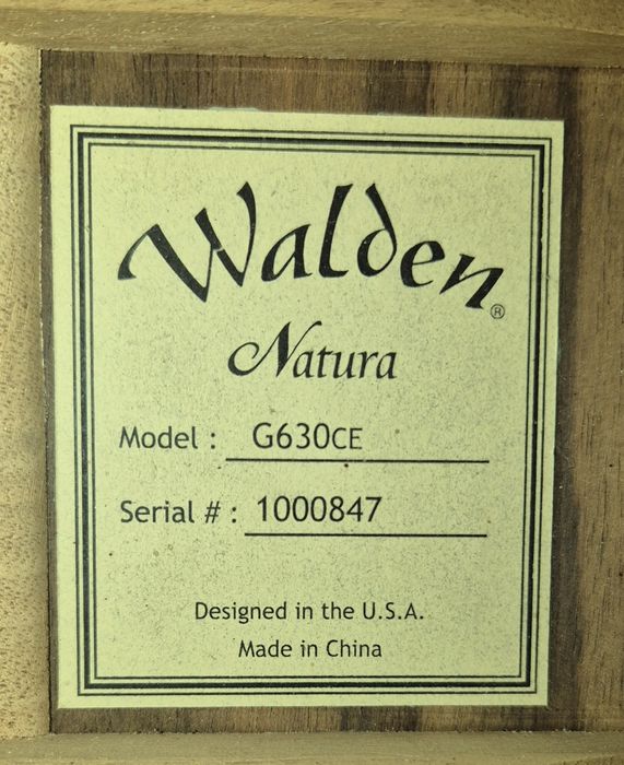 Walden G630CE гитара