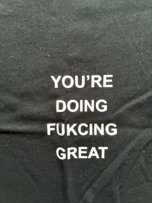 Черна памучна тениска