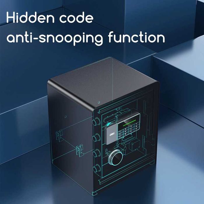 Сейф Deli ET551 электронный код + ключ 450x380x320 мм 22 кг Скидки !!!