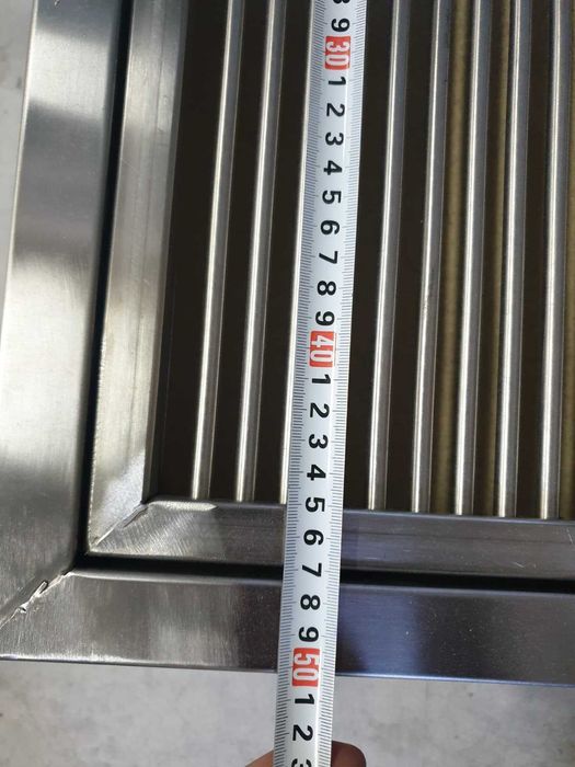 Скара на дървени въглища с огнеопорна тухла 180см НЕРЪЖДАЕМА СТОМ.