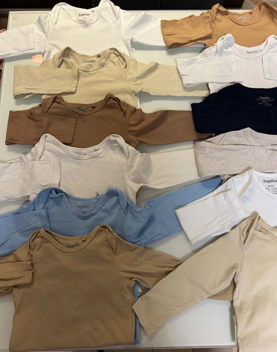 12 бр бодита с дълъг ръкав Lupilu 86-92 см