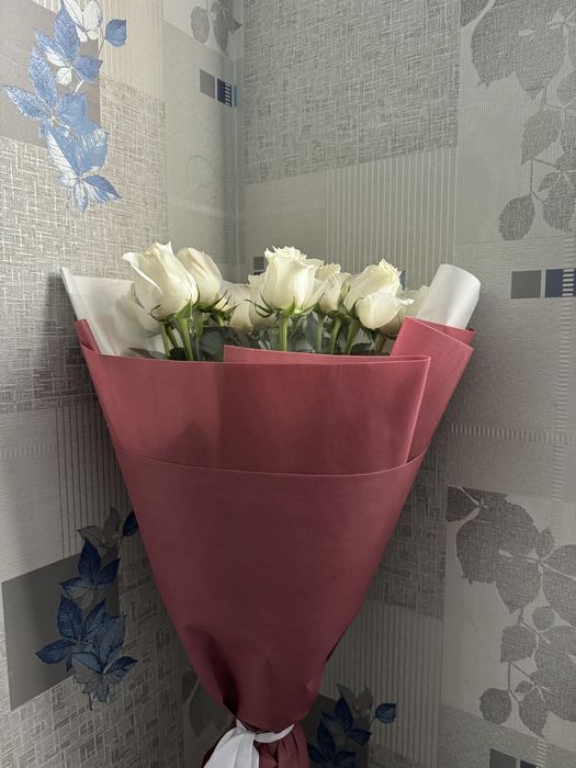 21 штук белый роза