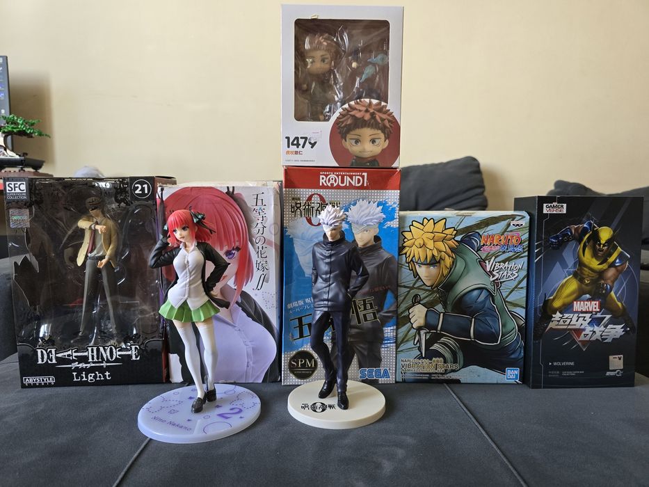 Фигурки аниме и марвел, Gojo, Idatori, Minato, Wolverine, Light