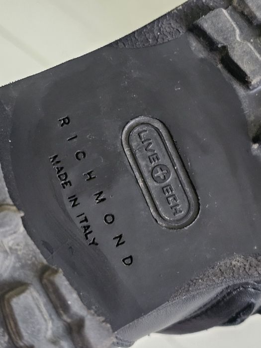 Ghete biker John Richmond din piele